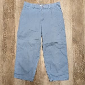 Croft and Barrow Baby Blue Relaxed Leg Capris
